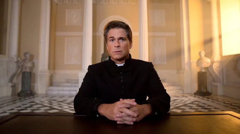 Father Jude looking worried