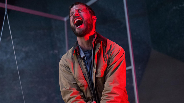 Grey Trace screaming in pain in Upgrade