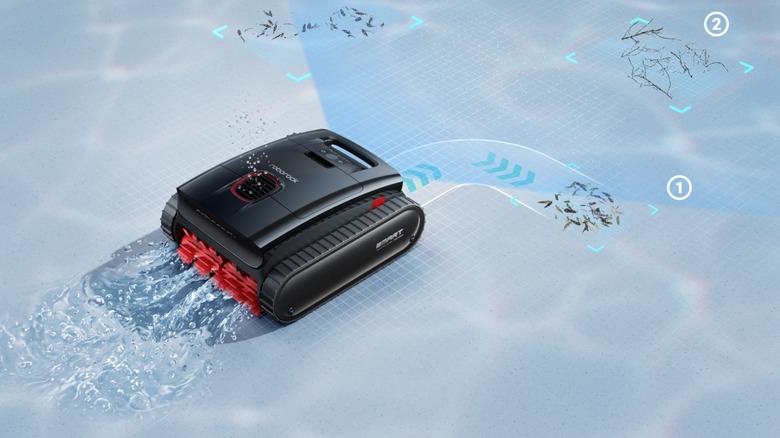 Roborock's pool cleaner robot in action