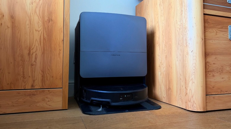 Roborock Saros 20 on its RoboDock station