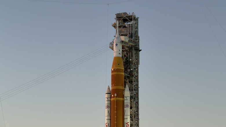 The Artemis rocket before launch.