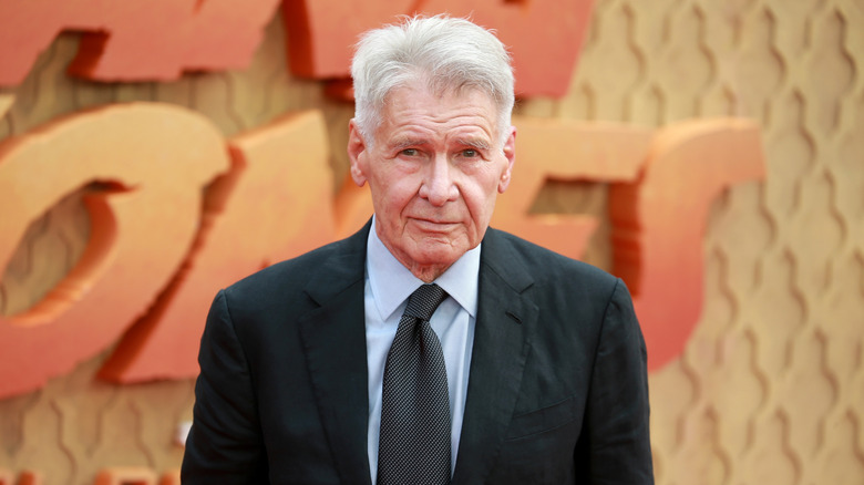 Harrison Ford at an Indiana Jones movie premiere
