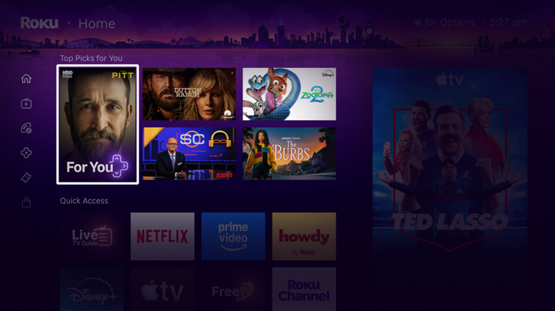 The new Roku Home Screen