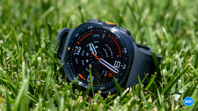 Samsung Galaxy Watch Ultra 2 in some grass