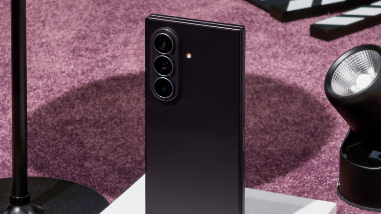 Galaxy Z Fold 8 Ultra closed with rear cameras facing forward