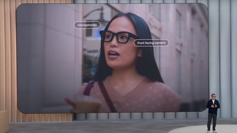 Google's Android XR glasses shown at I/O 2025.