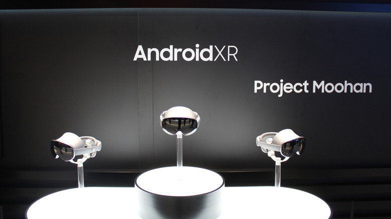 Project Moohan on display at MWC 2025 in Barcelona, Spain.