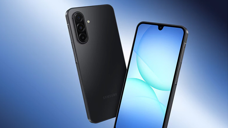 Samsung Galaxy A17 front and rear view