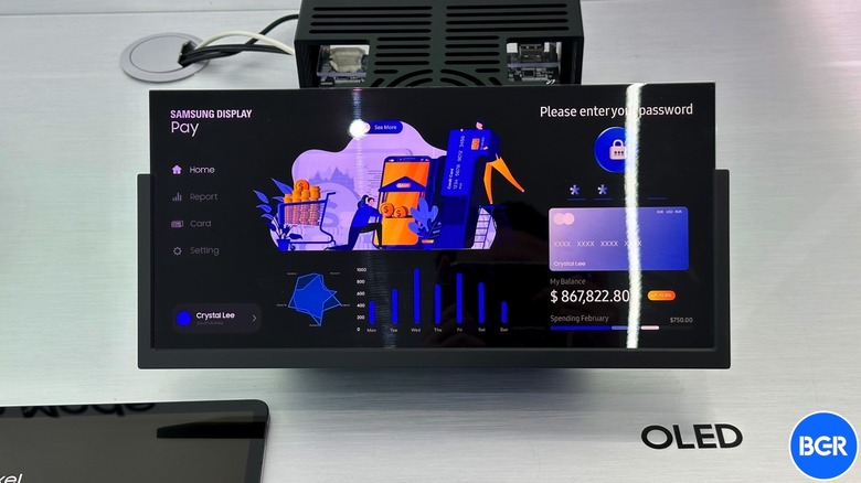 Samsung Display's Flex Magic Pixel OLED screen shown off at MWC 2024.