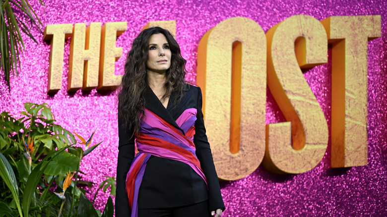 Sandra Bullock is seen at a movie premiere