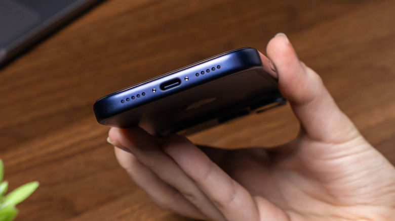 Person holding an iPhone