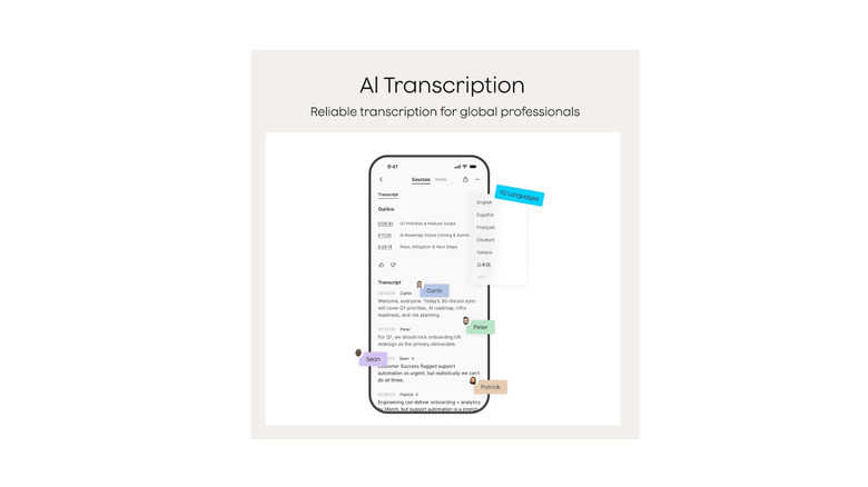 promotional graphic showing plaud ai transcription