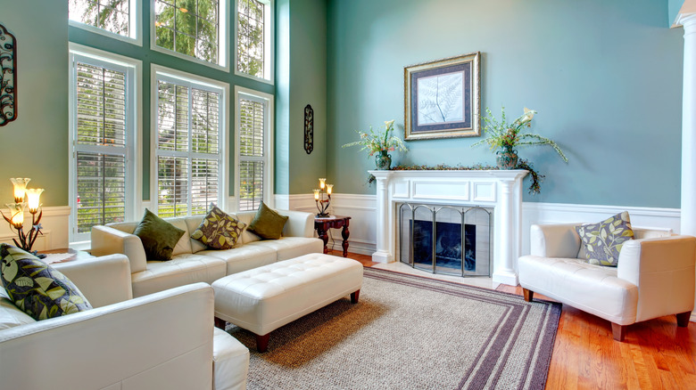 a pretty living room with no cable clutter