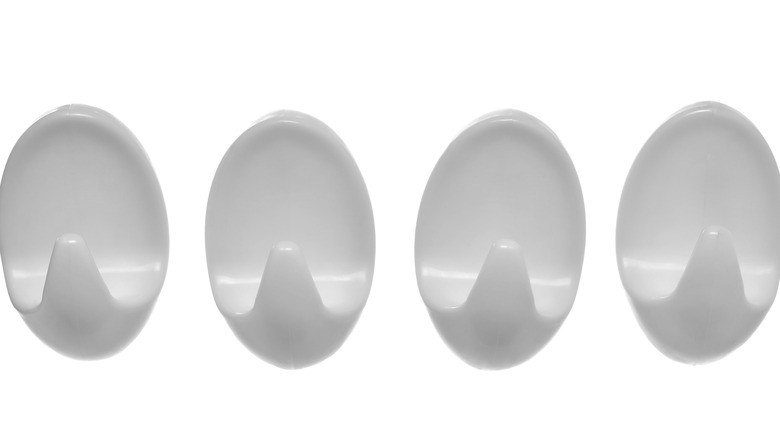 self-adhesive hooks for organizing