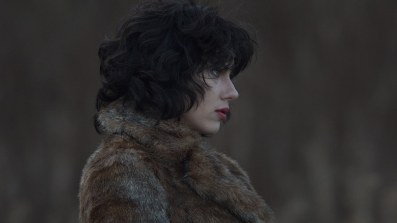 The Female walking through a forest in Under the Skin