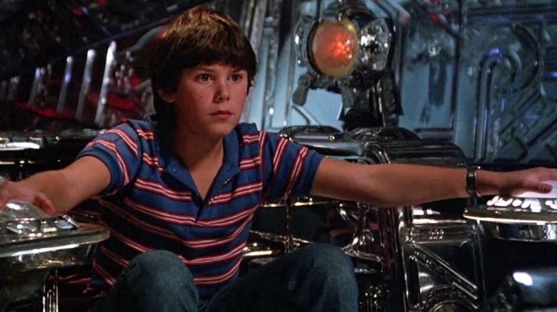 David (John Freeman) sat in the cockpit of the alien ship in Flight of the Navigator