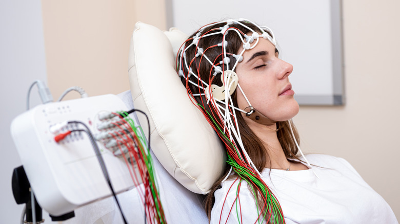 Patient brain monitoring at medical center
