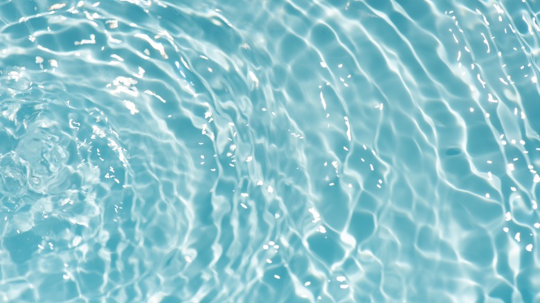 Clear water with ripples