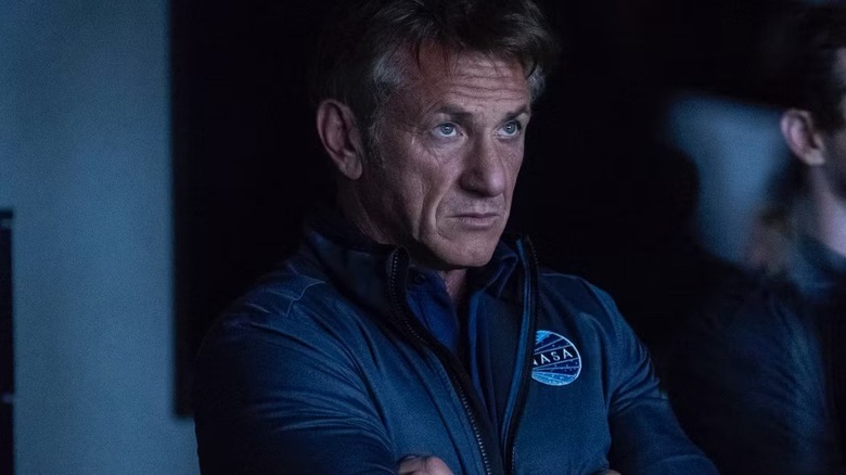 Tom (Sean Penn) folding his arms on "The First."