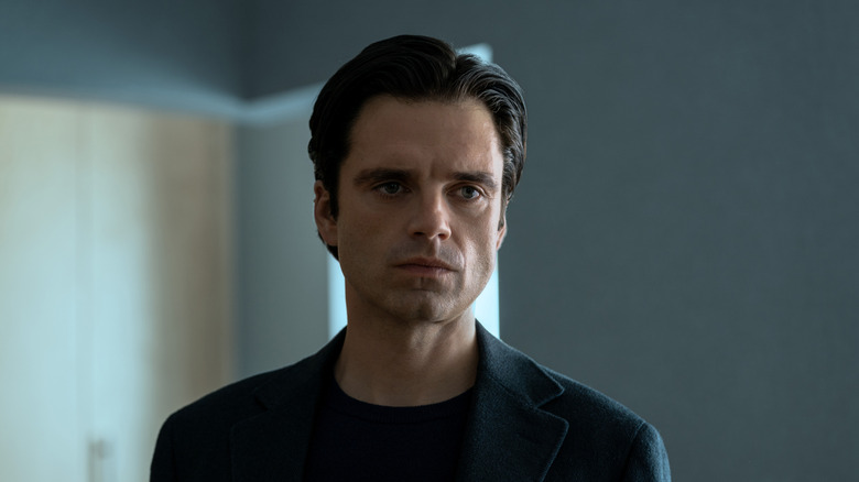 Sebastian Stan in Sharper, now streaming on Apple TV+.