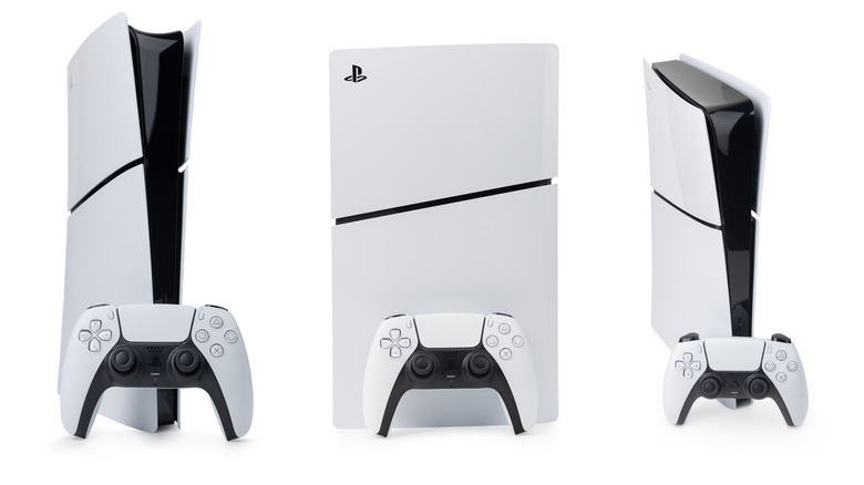 Three PS5's show at different angles