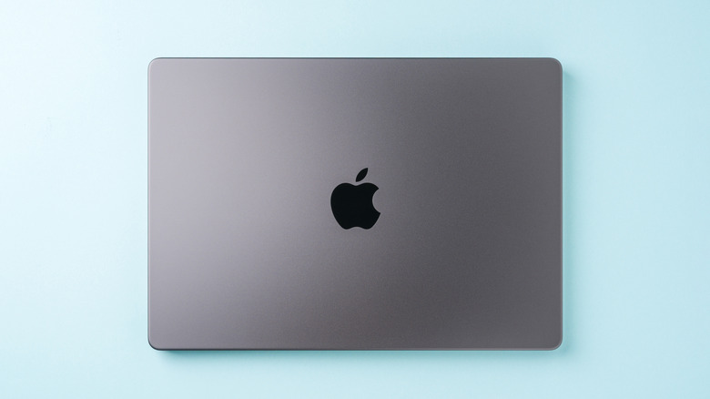 The M5 Pro MacBook Pro on a desk.