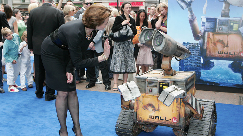 Sigourney Weaver with Wall-E at the Wall-E premiere