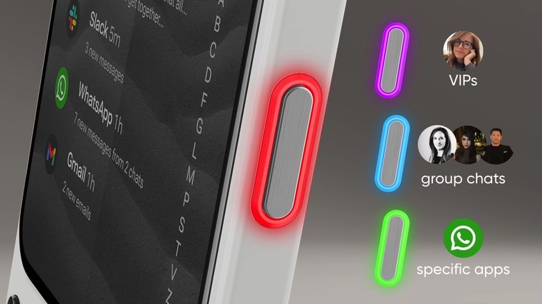 The Signal LED light on the Clicks Communicator.