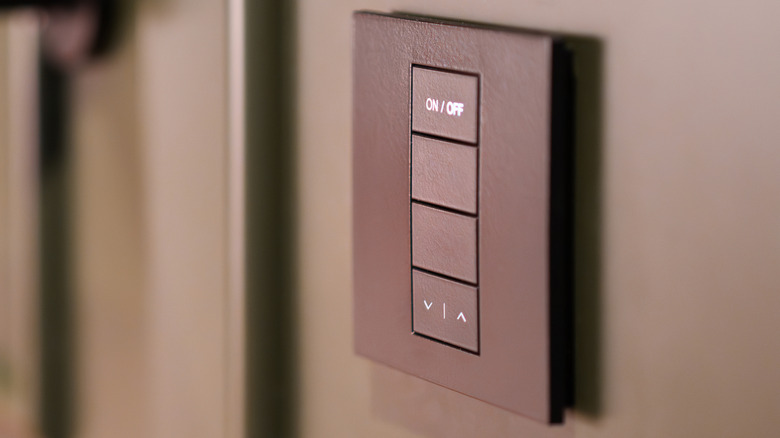 Wall-mounted smart switch for lighting control in a smart home setup