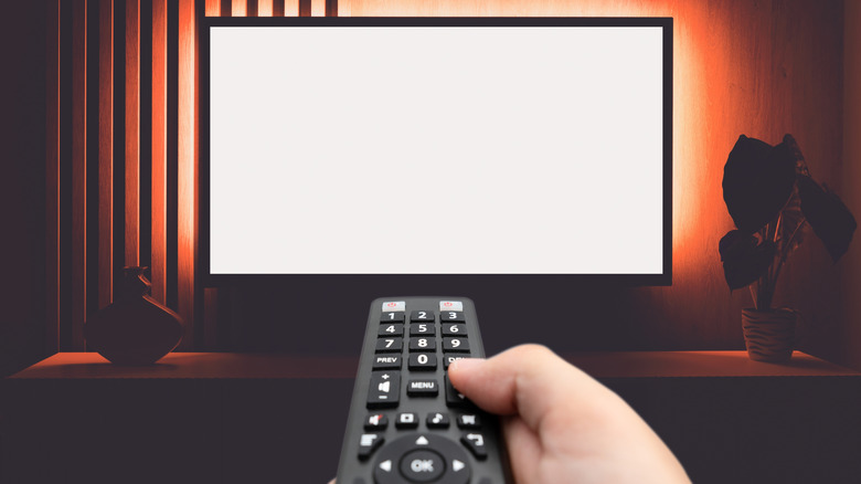 A smart TV with a bright display.