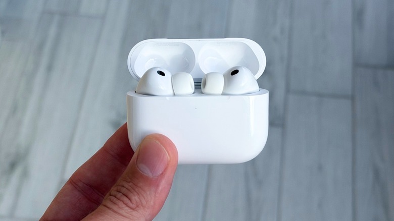 AirPods Pro 3 on charging case