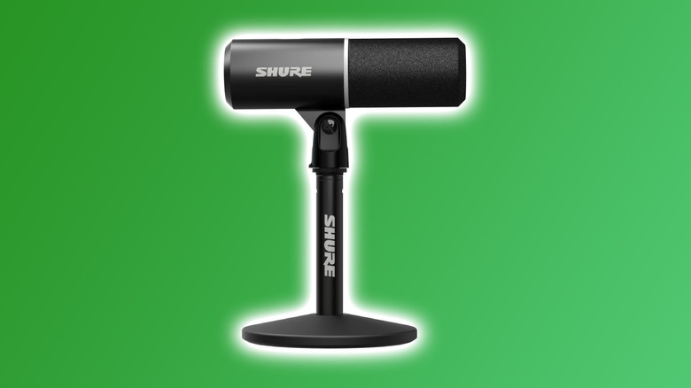 Shure MV6 Gen 2 on green background