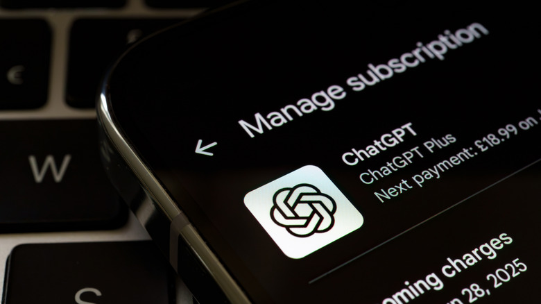 chatgpt plus subscription page
