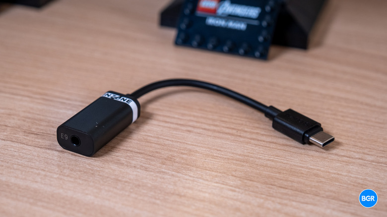 USB-C dongle that comes with the Sony Inzone E9 earbuds