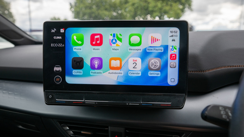 CarPlay on a vehicles infotainment system