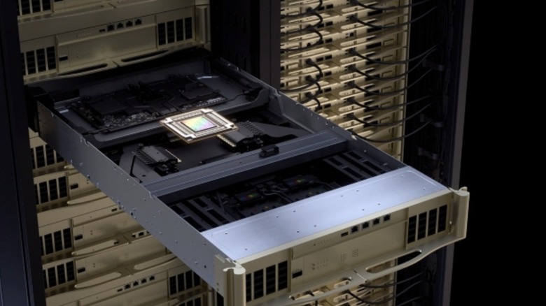 Rack of Spectrum-X Multiplane Nvidia ethernet network architecture chips