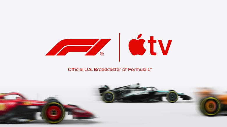 Apple TV poster saying it's Formula 1's only streaming partner in the U.S. starting in 2026