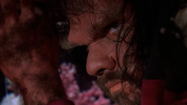 Riker as a caveman in the 