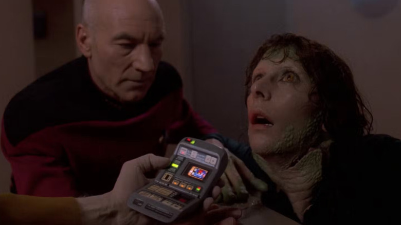 A scene from the "Genesis" episode of Star Trek: TNG.