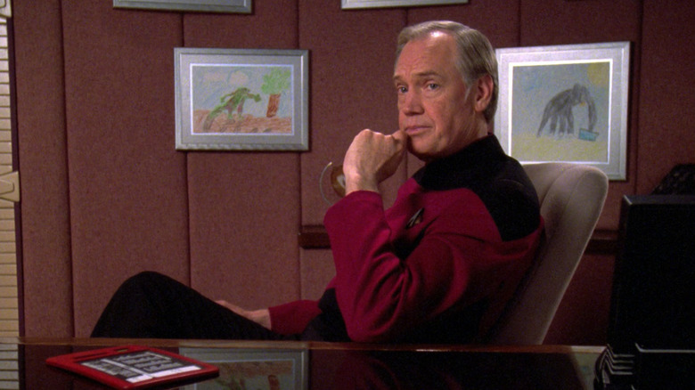 Captain Jellico at his desk