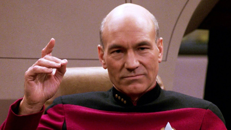 Patrick Stewart as Captain Picard on Star Trek: The Next Generation
