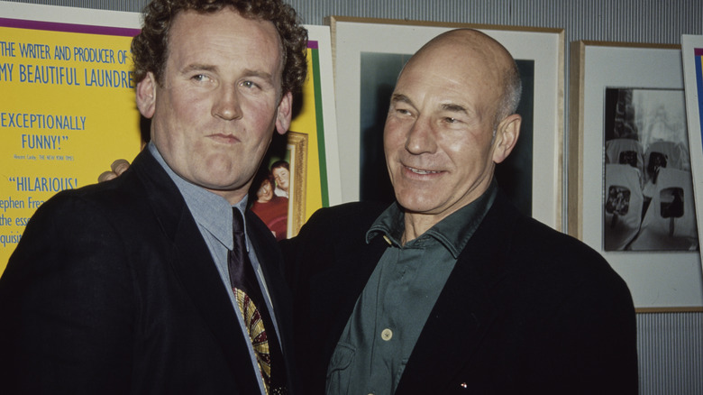Colm Meaney and Patrick Stewart stood together