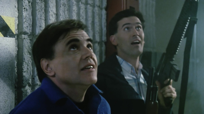 Walter Koenig and Bruce Campbell in Moontrap