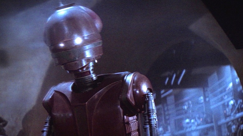 EV-9D9 droid under Jabba the Hutt's palace in Star Wars the Return of the Jedi