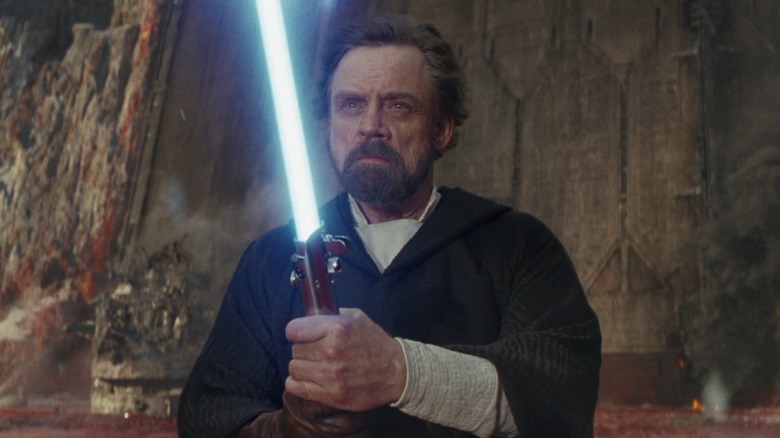 Mark Hamill as Luke Skywalker in The Last Jedi