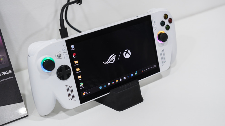 ROG Xbox Ally on show at an event in 2025.