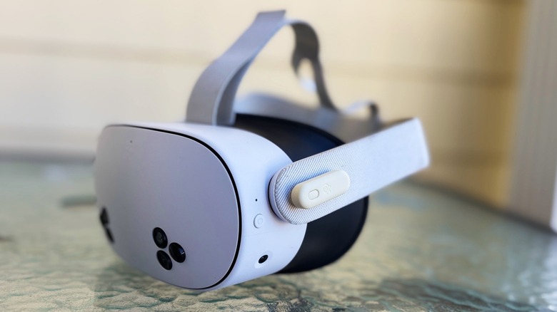 Arctis GameBuds wireless dongle connected to Quest 3 headset