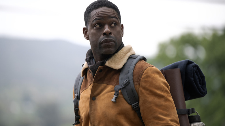 Xavier Collins (Sterling K. Brown) wearing a tan-colored jacket on "Paradise."