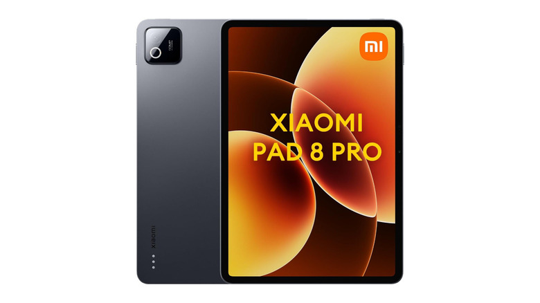 The Xiaomi Pad 8 Pro against a white background