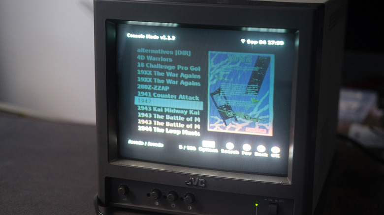 CRT displaying SuperStation One with Console Mode
